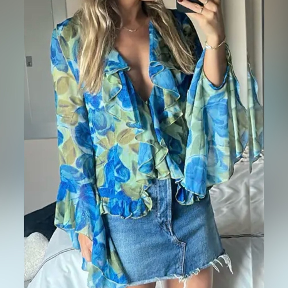 Ronny Kobo Alisha Top, Brushed Floral, Small